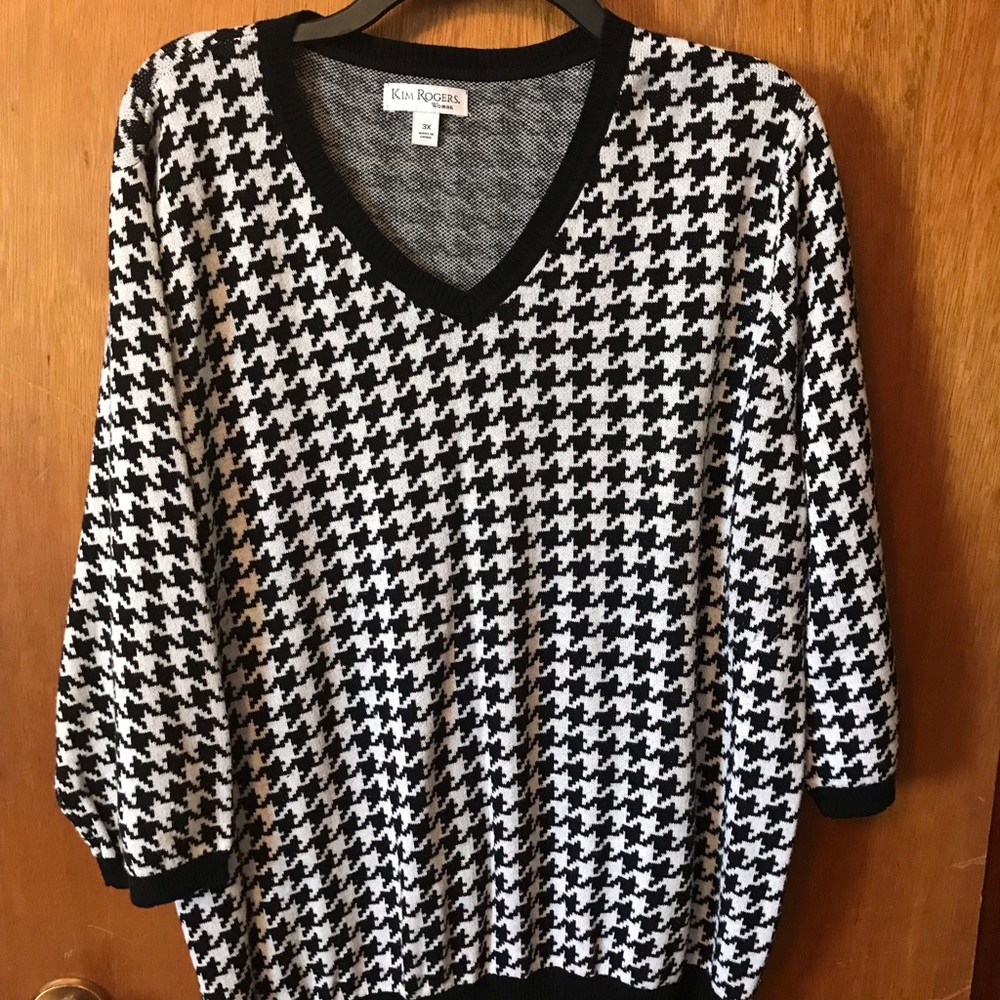 Sweater, houndstooth